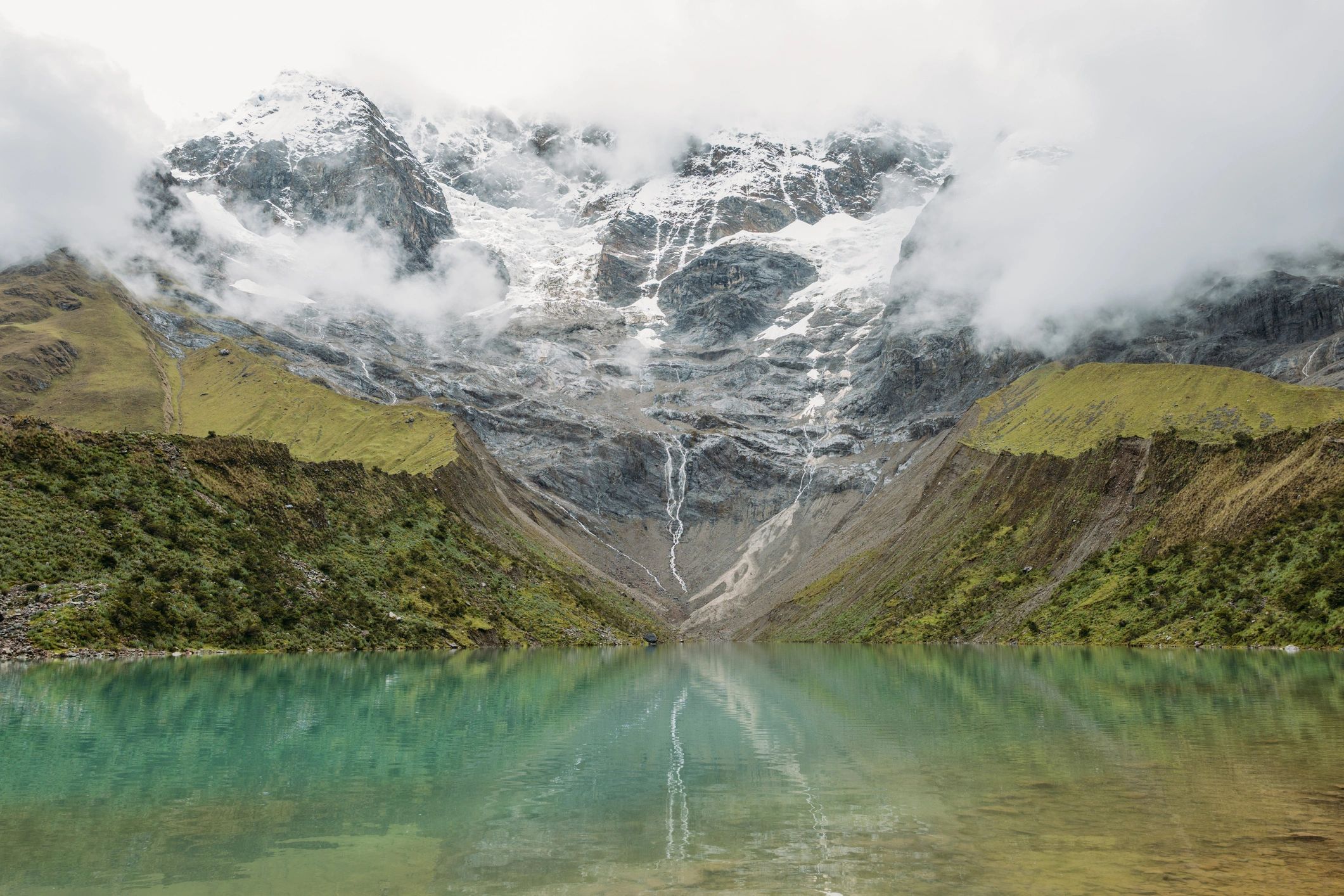 Humantay Lake and mountains in Peru